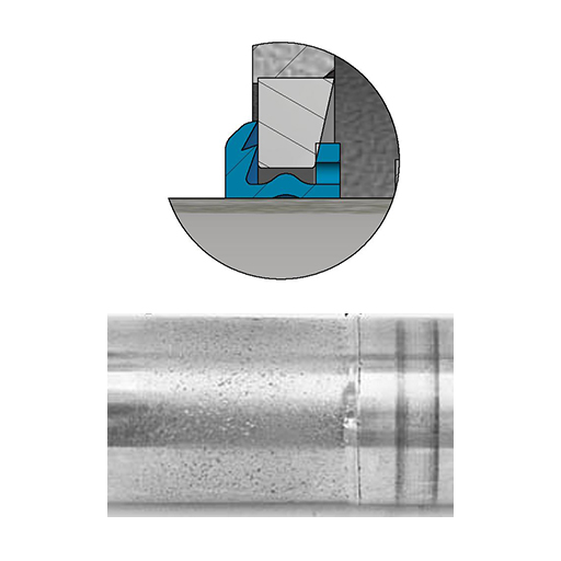 Bearing Radial seals wearing the shaft