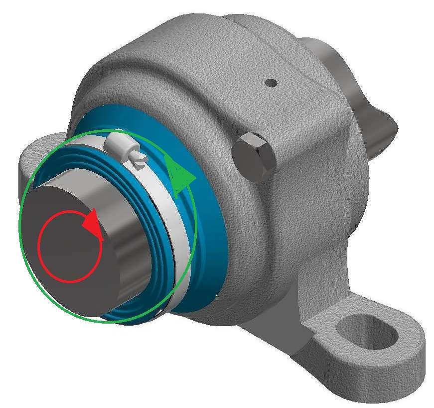 INOX 316 Bearing housing Radial seals wearing the shaft