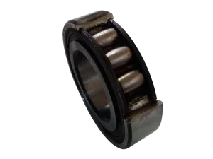 Single roller bearing with a straight smooth bore